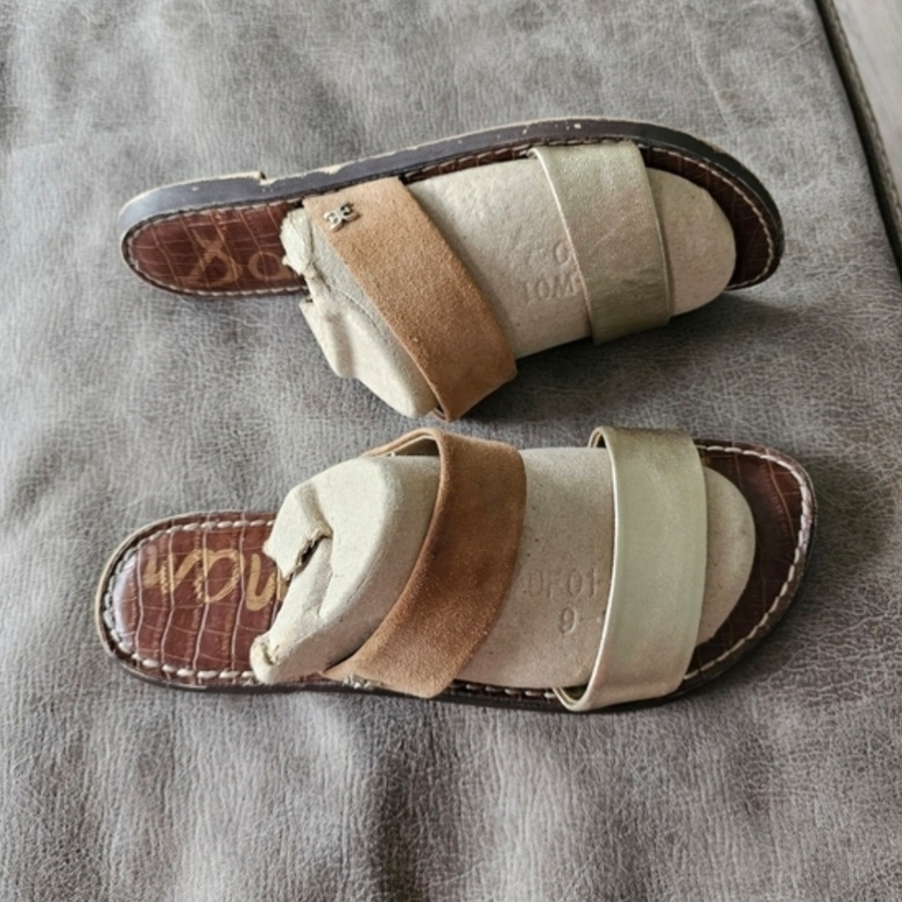 Sam Edelman Gala Leather Slide - Picture 2 of 8